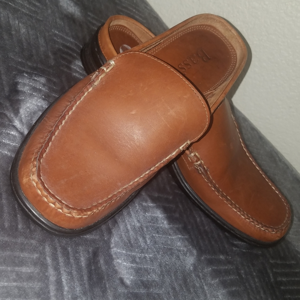 Bass slip on mules
